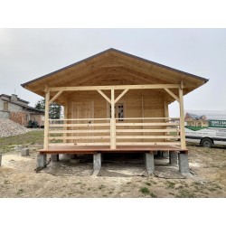 DOMEK "NEMEZJA" Z BALI PROFILOWANYCH 16 m2