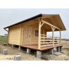 DOMEK "NEMEZJA" Z BALI PROFILOWANYCH 16 m2