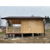 DOMEK "NEMEZJA" Z BALI PROFILOWANYCH 16 m2