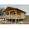 DOMEK "NEMEZJA" Z BALI PROFILOWANYCH 16 m2