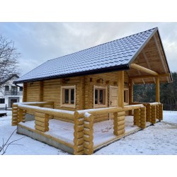 DOM Z BALI OKRĄGŁYCH 70 m2