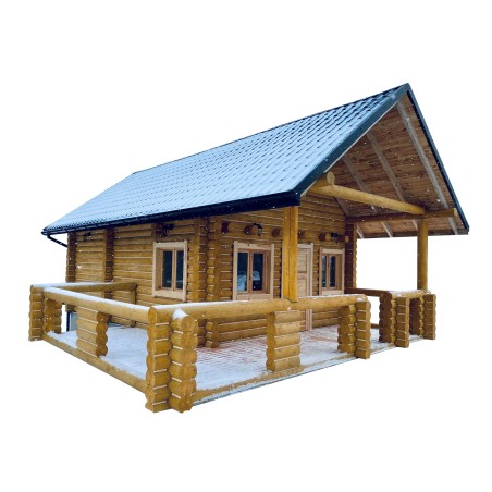 DOM Z BALI OKRĄGŁYCH 70 m2