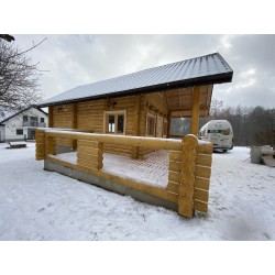 DOM Z BALI OKRĄGŁYCH 70 m2