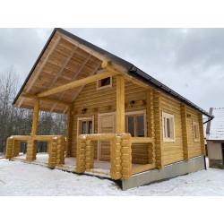 DOM Z BALI OKRĄGŁYCH 70 m2