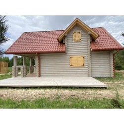 DOM Z BALI OKRĄGŁYCH 70 m2 + DWA TARASY