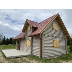 DOM Z BALI OKRĄGŁYCH 70 m2 + DWA TARASY