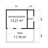 DOMEK "NEMEZJA" Z BALI PROFILOWANYCH 16 m2