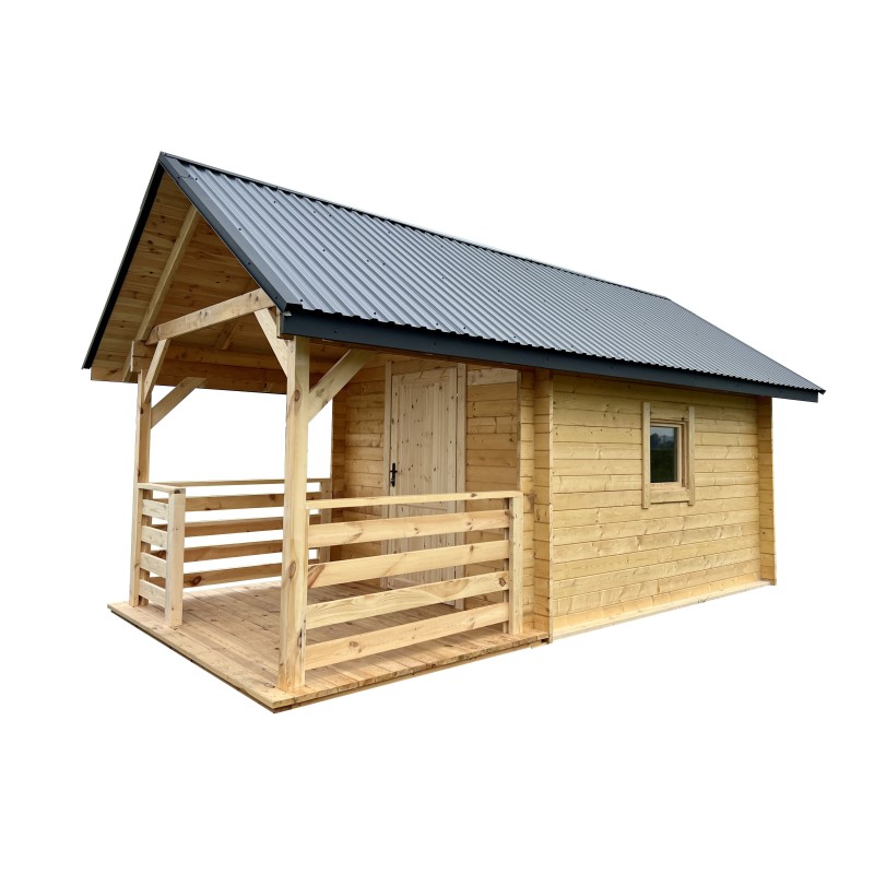 DOMEK "AKACJA" Z BALI PROFILOWANYCH 12 m2