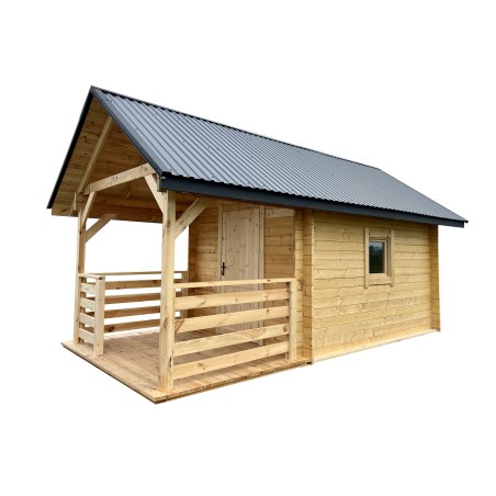 DOMEK "AKACJA" Z BALI PROFILOWANYCH 12 m2
