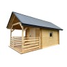 DOMEK "AKACJA" Z BALI PROFILOWANYCH 12 m2