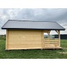 DOMEK "AKACJA" Z BALI PROFILOWANYCH 12 m2