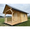DOMEK "AKACJA" Z BALI PROFILOWANYCH 12 m2