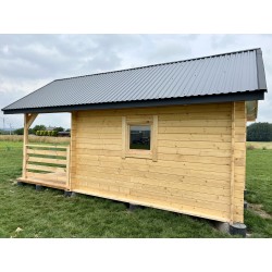 DOMEK "AKACJA" Z BALI PROFILOWANYCH 12 m2