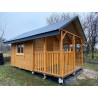 DOMEK OGRODOWY DREWNIANY 6 m2