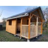 DOMEK OGRODOWY DREWNIANY 6 m2