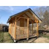 DOMEK OGRODOWY DREWNIANY 6 m2