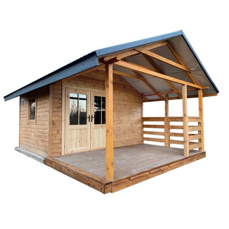 DOMEK OGRODOWY DREWNIANY 16 m2
