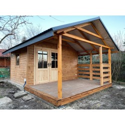 DOMEK OGRODOWY DREWNIANY 16 m2