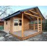 DOMEK OGRODOWY DREWNIANY 16 m2