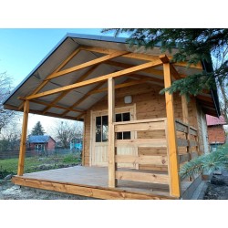 DOMEK OGRODOWY DREWNIANY 16 m2