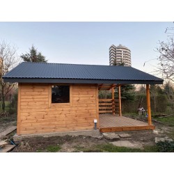 DOMEK OGRODOWY DREWNIANY 16 m2