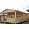 DOM LETNISKOWY "MISKANT" DREWNIANY CAŁOROCZNY 20m2 Z TARASEM