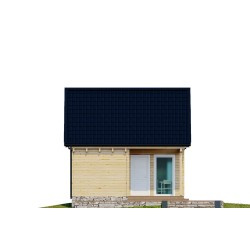 DOMEK LETNISKOWY "CYNTIA" STODOŁA 70m2 Z BALI PROFILOWANYCH