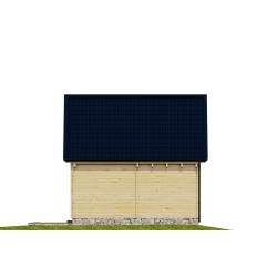 DOMEK LETNISKOWY "CYNTIA" STODOŁA 70m2 Z BALI PROFILOWANYCH