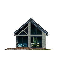 DOMEK LETNISKOWY "CYNTIA" STODOŁA 70m2 Z BALI PROFILOWANYCH
