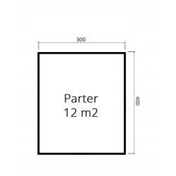 DOM Z BALA 160MM LETNISKOWY 300X400 12m2