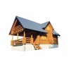DOM Z BALA 180MM LETNISKOWY 70M2 + TARAS + BALKON