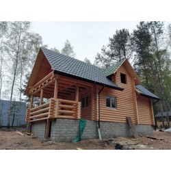 DOM Z BALA 180MM LETNISKOWY 70M2 + TARAS + BALKON