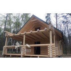 DOM  Z BALI DREWNIANYCH CAŁOROCZNY LETNISKOWY
