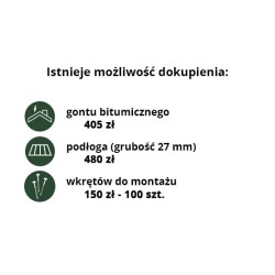 DOMEK "LILIA" OGRODOWY DO SAMODZIELNEGO MONTAŻU
