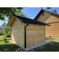 DREWNIANY DOMEK OGRODOWY DZIAŁKOWY PÓŁBALE