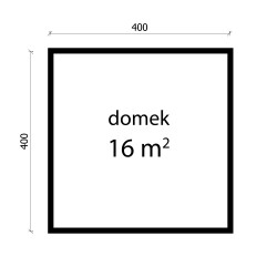 DOMEK "BRATEK" Z BALI PROFILOWANYCH 16 m2