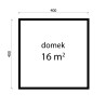 DOMEK "BRATEK" Z BALI PROFILOWANYCH 16 m2