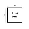 DREWNIANY DOMEK OGRODOWY DZIAŁKOWY PÓŁBALE
