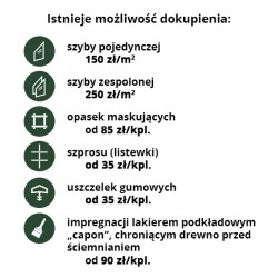 OKNO DO PIWNICY OTWIERANE NA WYMIAR Z KLAMKĄ
