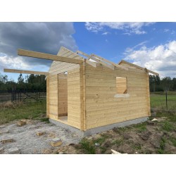 LETNISKOWY DOMEK DREWNIANY "AKACJA" Z BALI PROFILOWANYCH 12 M2