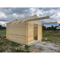 LETNISKOWY DOMEK DREWNIANY "AKACJA" Z BALI PROFILOWANYCH 12 M2