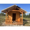 LETNISKOWY DOMEK DREWNIANY "AKACJA" Z BALI PROFILOWANYCH 12 M2