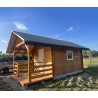 LETNISKOWY DOMEK DREWNIANY "AKACJA" Z BALI PROFILOWANYCH 12 M2