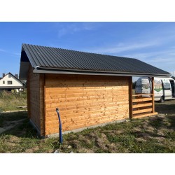LETNISKOWY DOMEK DREWNIANY "AKACJA" Z BALI PROFILOWANYCH 12 M2