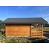 LETNISKOWY DOMEK DREWNIANY "AKACJA" Z BALI PROFILOWANYCH 12 M2