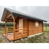 LETNISKOWY DOMEK DREWNIANY "AKACJA" Z BALI PROFILOWANYCH 12 M2