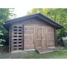 OGRODOWY DOMEK "HIACYNT" DREWNIANY 16 M2 Z DREWUTNIĄ