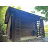 OGRODOWY DOMEK "HIACYNT" DREWNIANY 16 M2 Z DREWUTNIĄ
