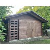 OGRODOWY DOMEK "HIACYNT" DREWNIANY 16 M2 Z DREWUTNIĄ