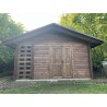 OGRODOWY DOMEK "HIACYNT" DREWNIANY 16 M2 Z DREWUTNIĄ
